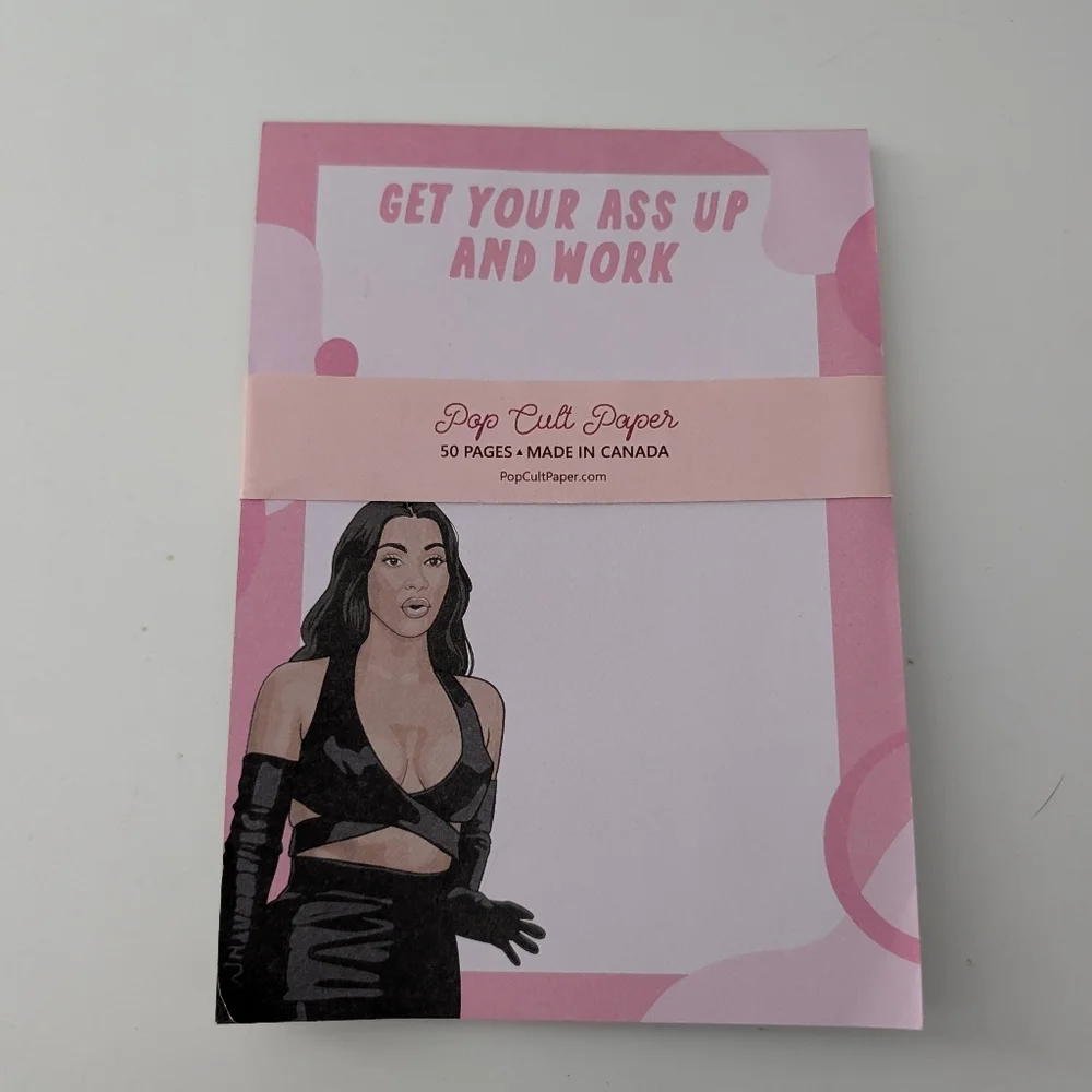 Get Your Ass Up And Work 5x7 in. Notepad